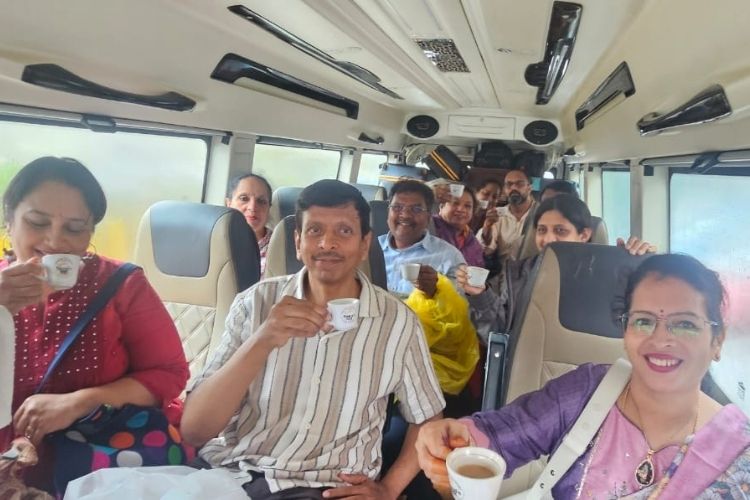 Happy travelers enjoying a Madhya Pradesh tour by MP VACATION INDORE