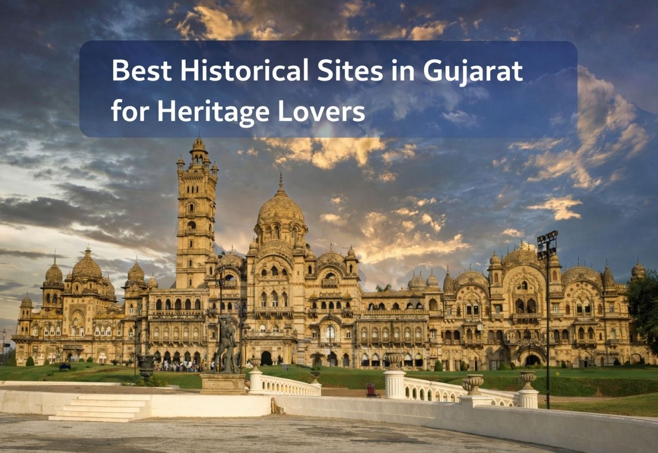 Laxmi Vilas Palace Vadodara showcasing best historical sites in Gujarat for heritage lovers- MP Vacation Indore