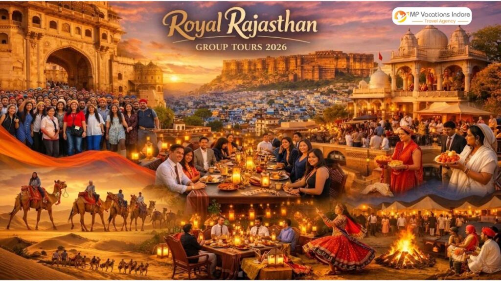 Golden Triangle tour with Varanasi and Khajuraho featuring Taj Mahal, Jaipur fort, elephant ride and Ganga aarti ceremony - MP Vacation Indore