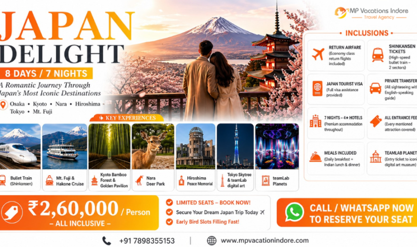 Japan Tour Package From India: 8-Day Itinerary