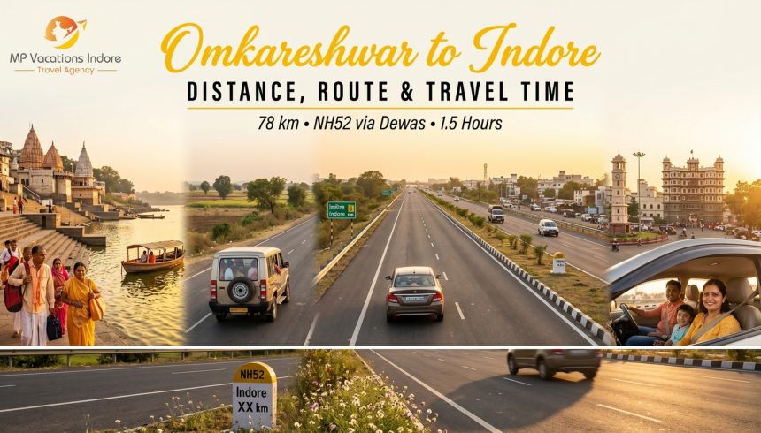Omkareshwar to Indore Distance, Route & Travel Time