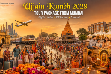 Mumbai pilgrims travelling to Ujjain Kumbh 2028 with flights, trains, Mahakaleshwar Temple, Kshipra River, accommodation and VIP darshan services.