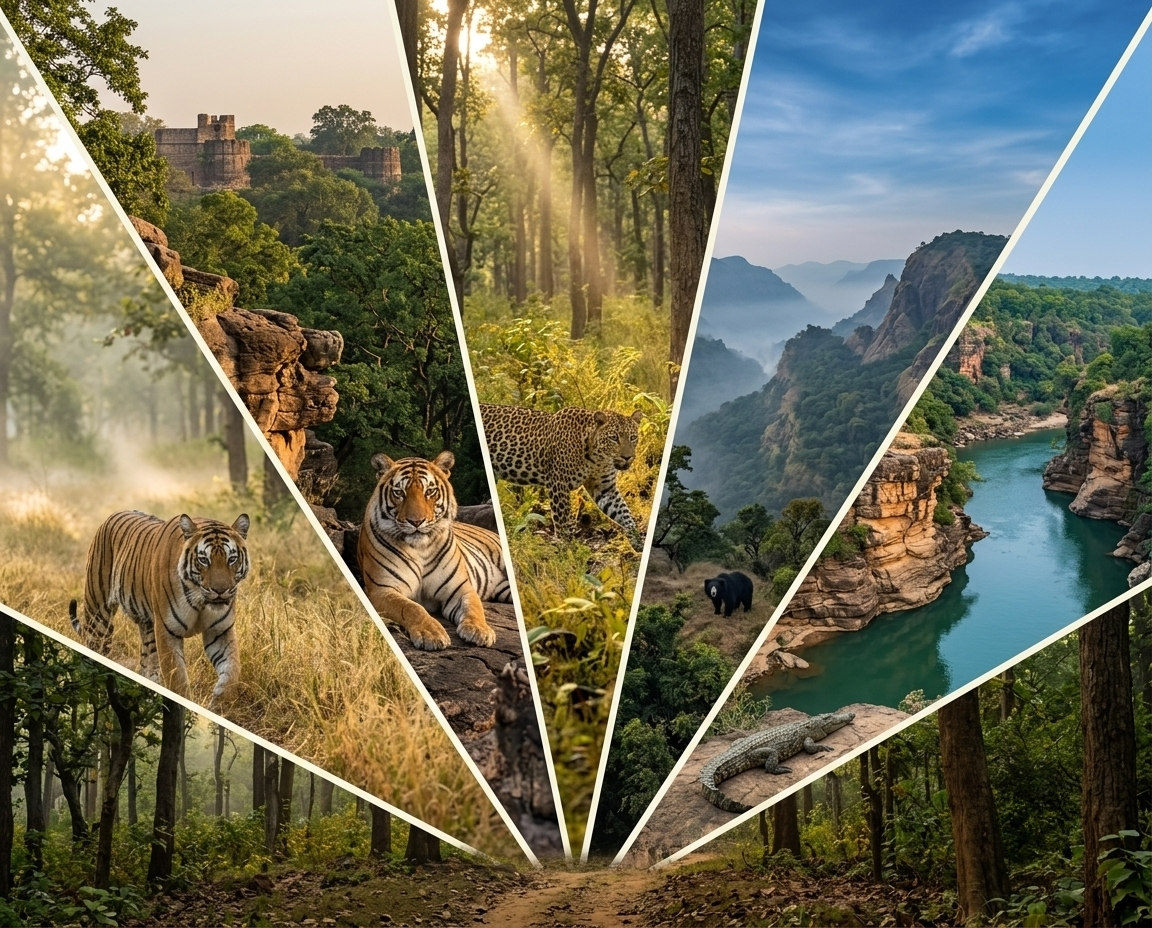 Tiger safari, Madhya Pradesh national parks