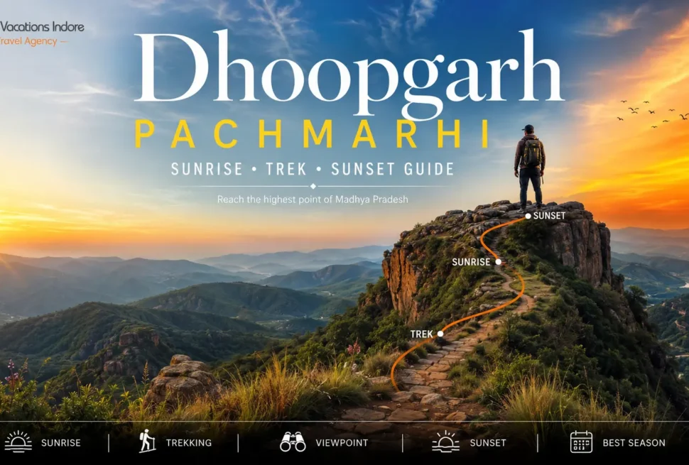 Dhoopgarh Pachmarhi sunrise view over the Satpura hills